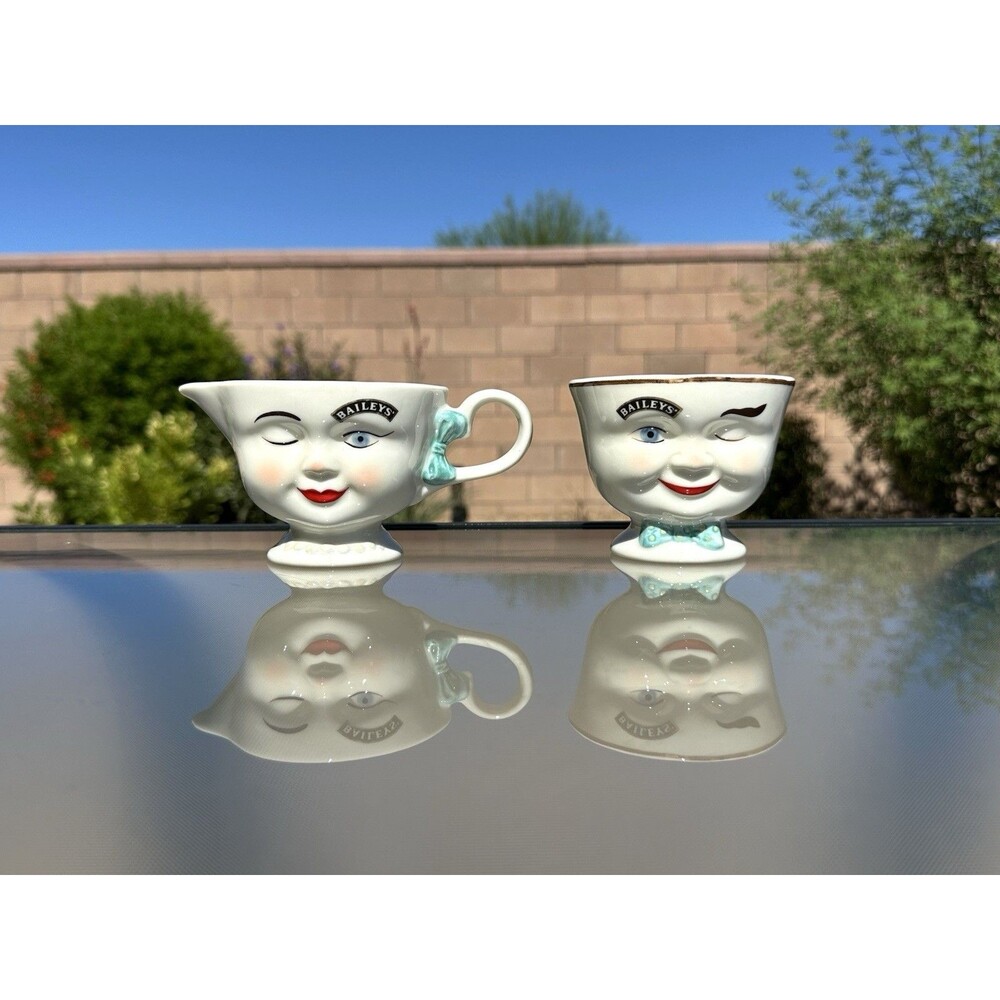 Vtg 1996 Bailey's Irish Cream & Suger Yum Boy Girl His Hers Winking Eye